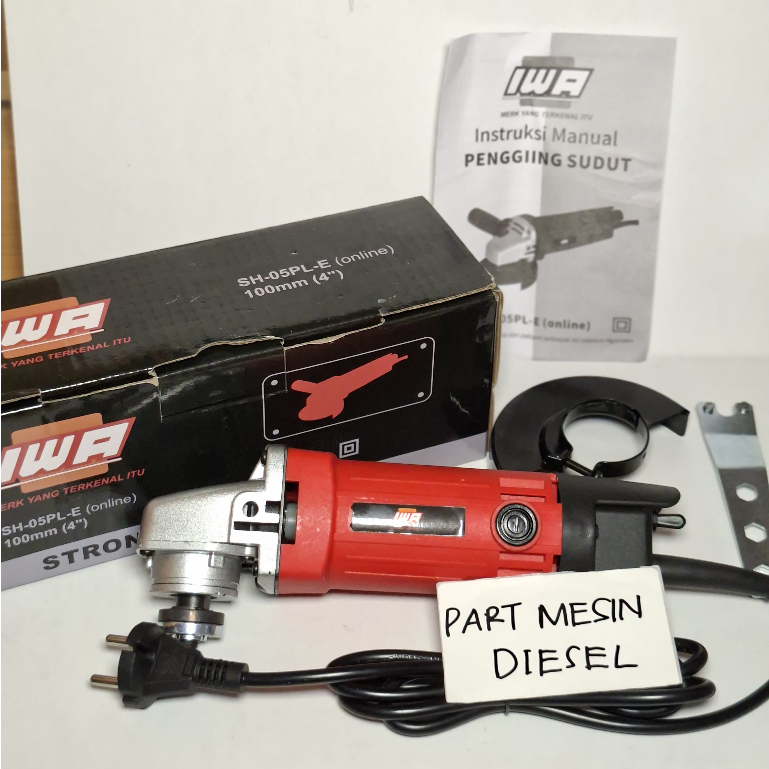 PROMO IWA Angle Grinder 100mm SH05 Mesin Gurinda Listrik Alat Potong Keramik Gerinda 4 Inch Potong P