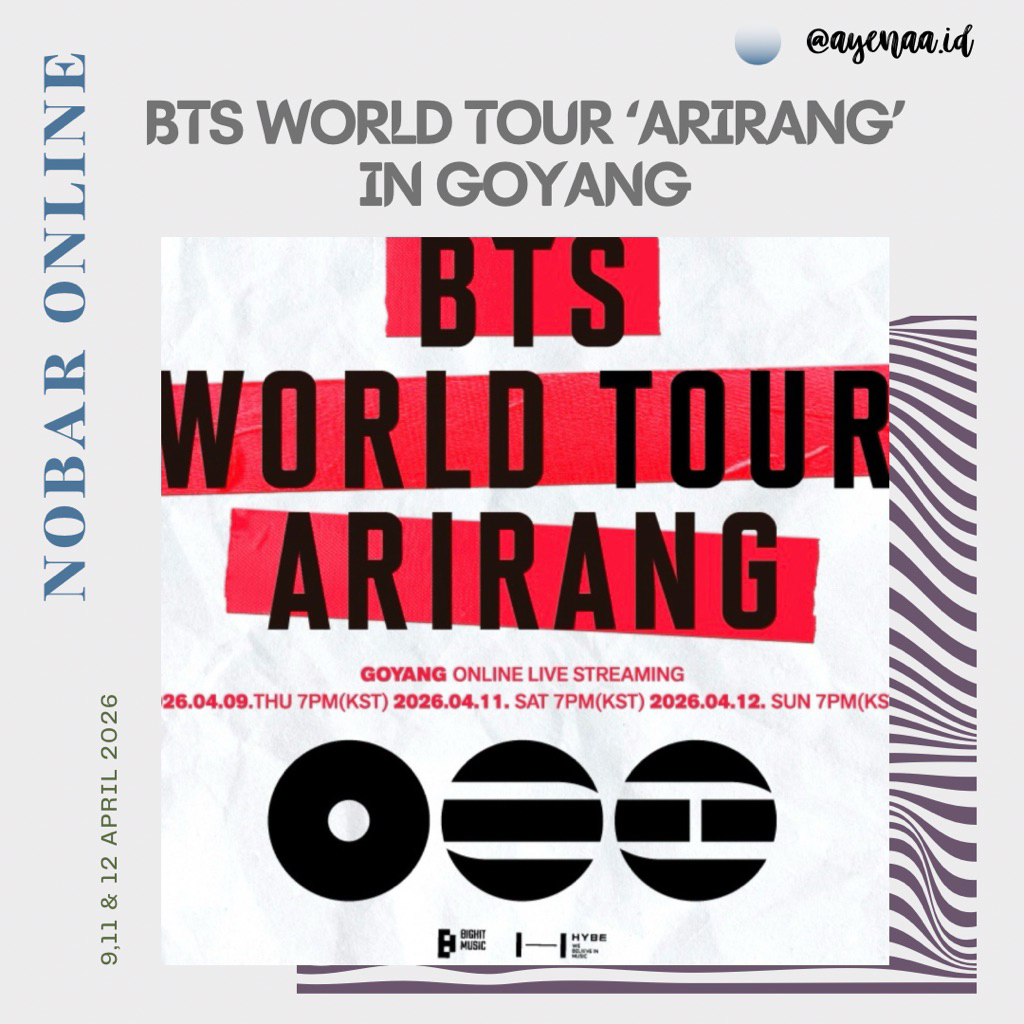 SHARING NOBAR ONLINE BTS WORLD TOUR ARIRANG IN GOYANG