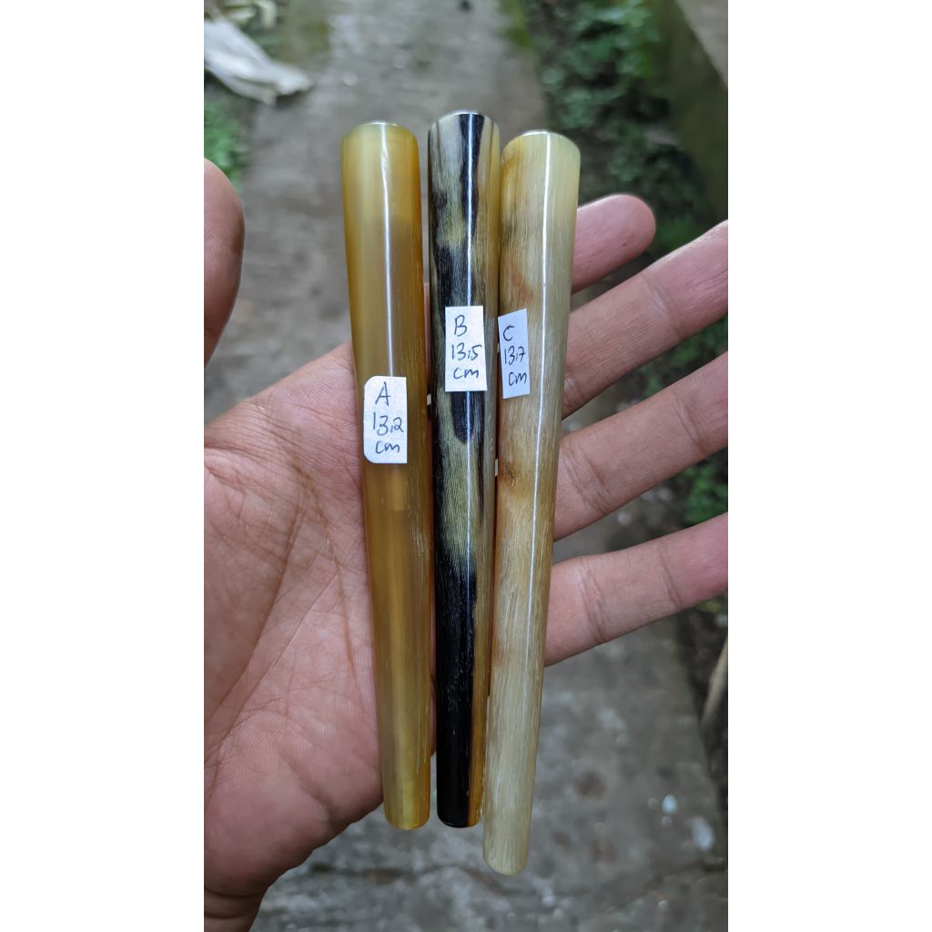 kerajinan tangan pipa tanduk domba grut motif menarik