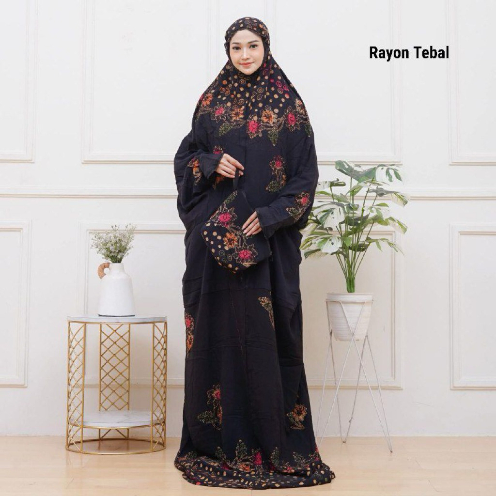 MUKENA TERUSAN RAYON JUMBO BATIK CAP PEKALONGAN