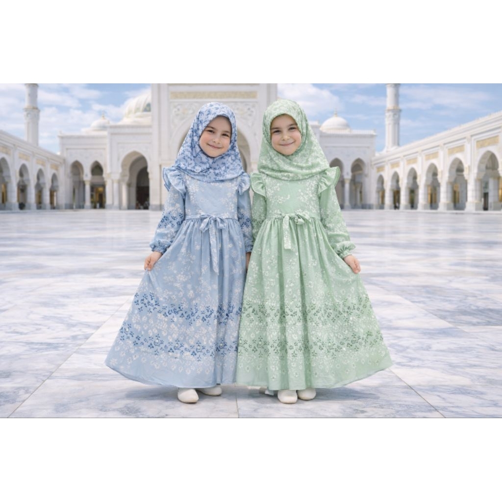 5-9 TAHUN GAMIS ANAK ETNIK SILK DIOR
