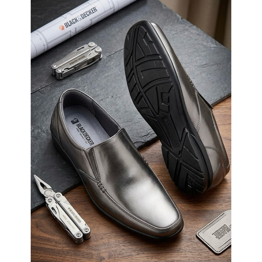 Sepatu Kulit Pria Slip On Premium Blackdecker by Barokah Leather Magetan – Nyaman, Anti Licin, Cocok
