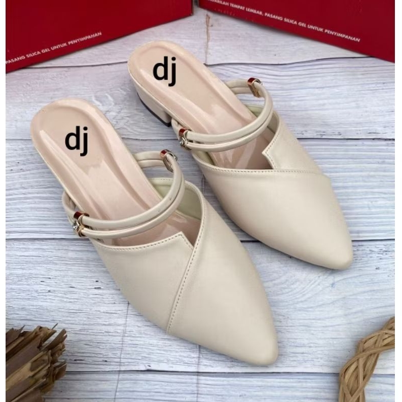 sandal selop hak 3cm TDV terlaris