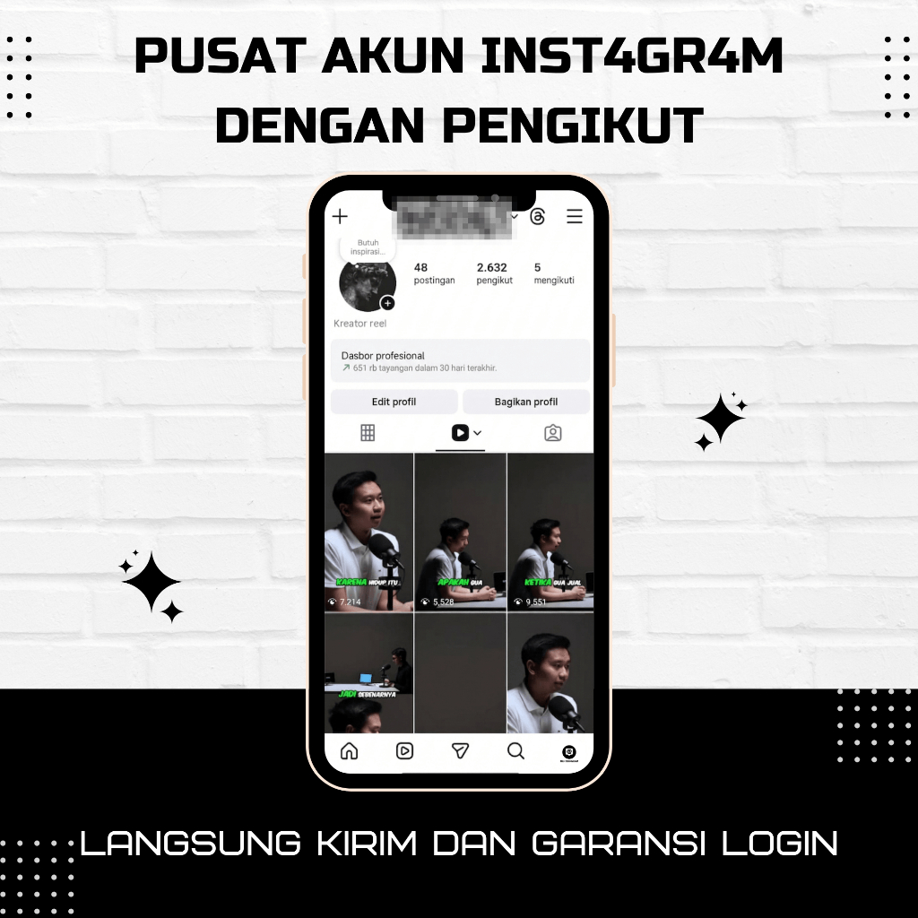 AKUN INST4GR4M 1K - 5K REAL INDO