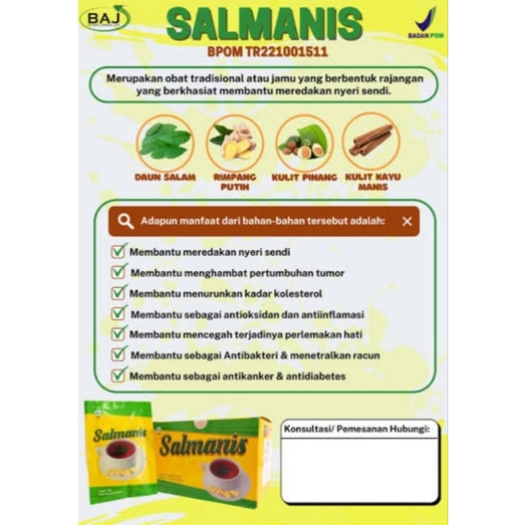Salmanis Pak Bayu Diningrat RESEP SALAMANIS Siap seduh