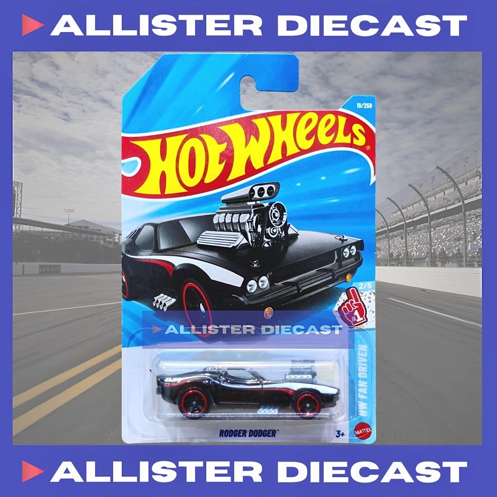 Hot Wheels Rodger Dodger Hitam Hotwheels Rodger Dodger Black HW Fan Driver Hot Wheels Lets Race