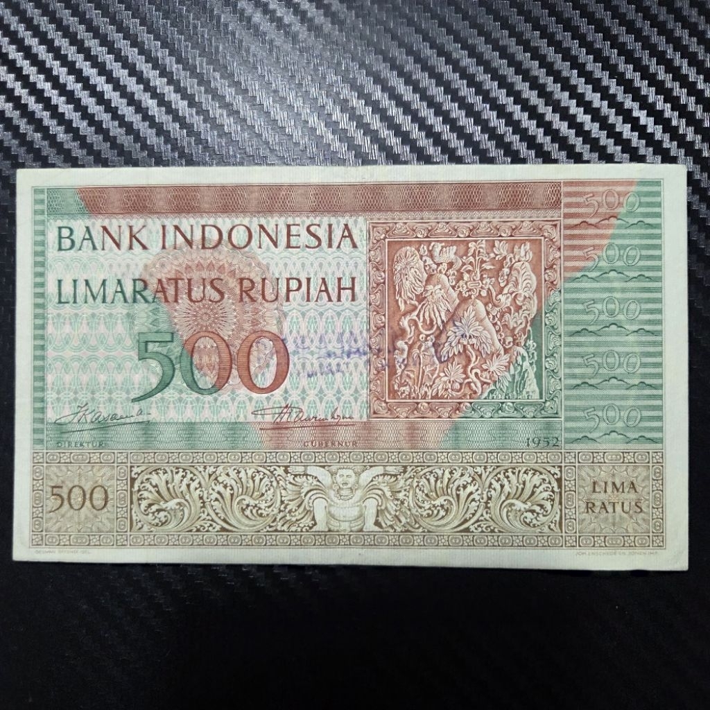 Uang Kuno 500 Rupiah Budaya 1952 Asli Indonesia – Uang Lama Koleksi Indonesia