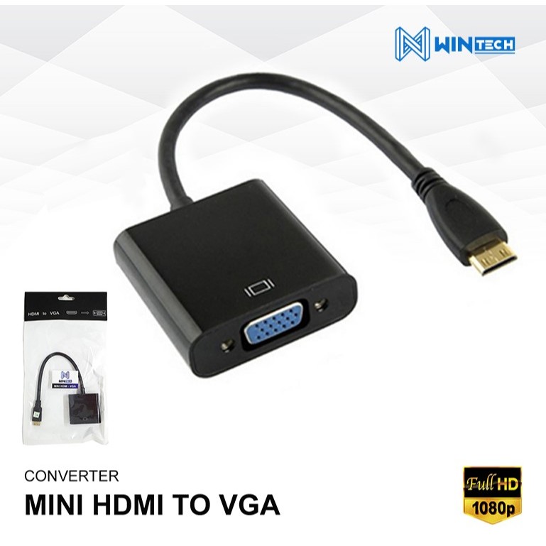 Kabel Converter Mini HDMI To VGA konverter Mini HDMI To VGA Cable Mini HDMI To VGA