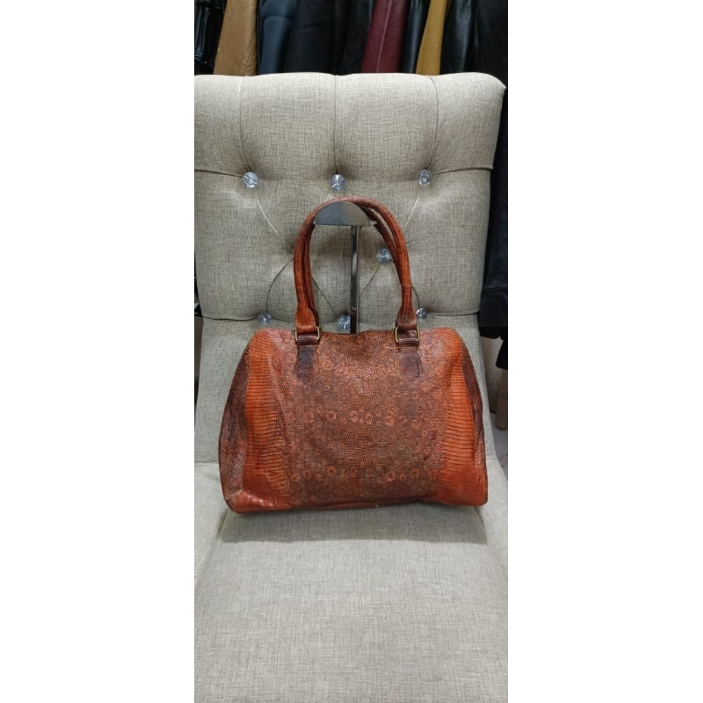 TAS KULIT ASLI BIAWAK VINTAGE ORIGINAL