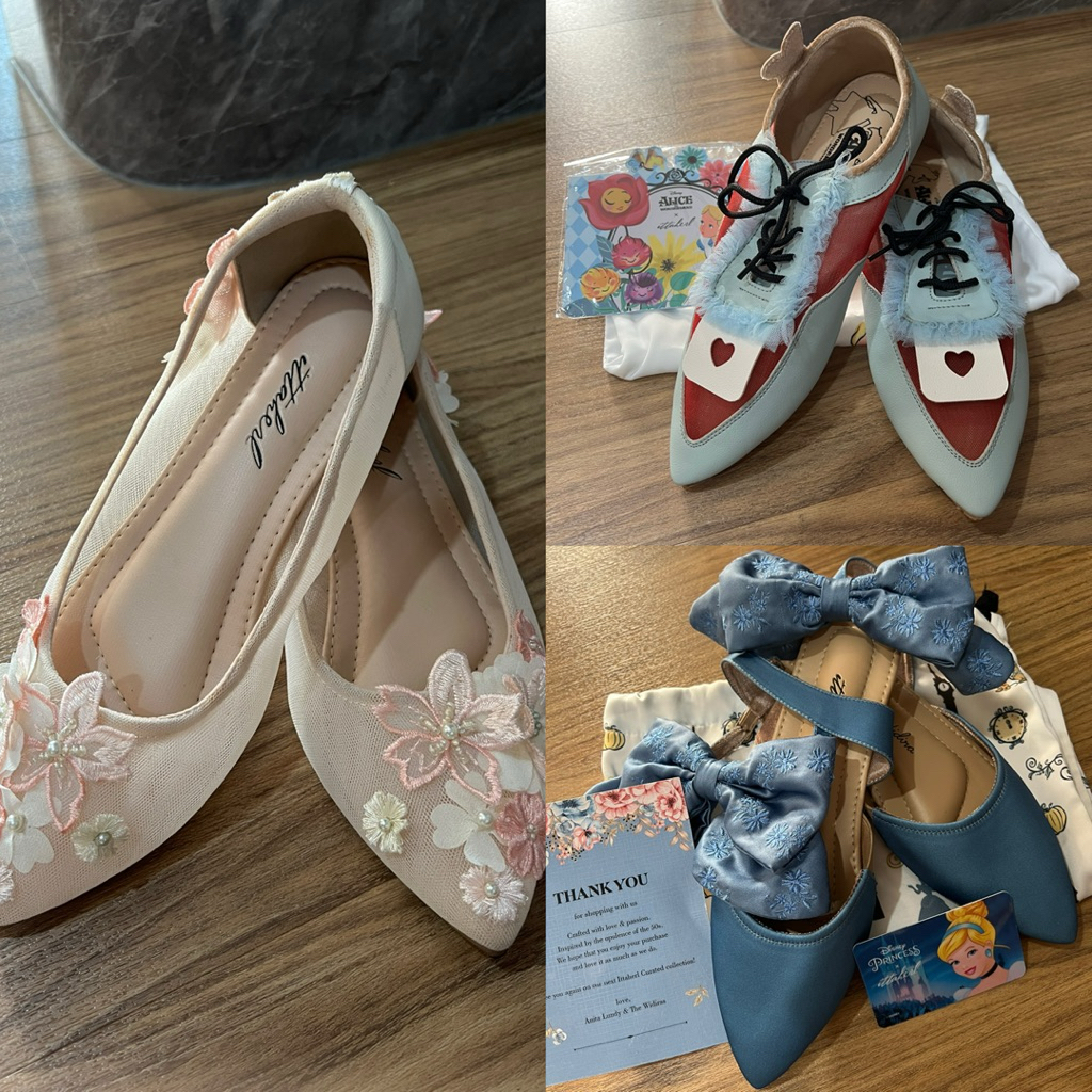 Ittaherl – Eloise Sapphire – White Rabbit Pointy – Kanika Maxi Pointy Salmon