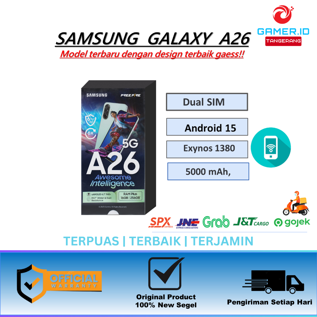 HP SAMSUNG GALAXY A26 5G GARANSI RESMI 8GB 256GB