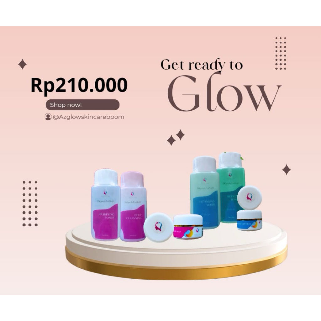 Azglow skincare acne /white