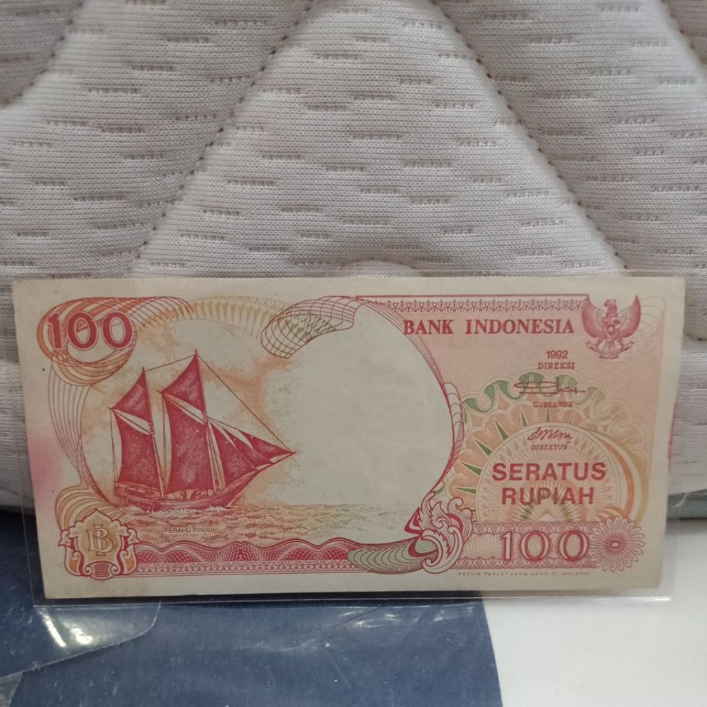 uang kuno 100 kapal pinisi asli Bi