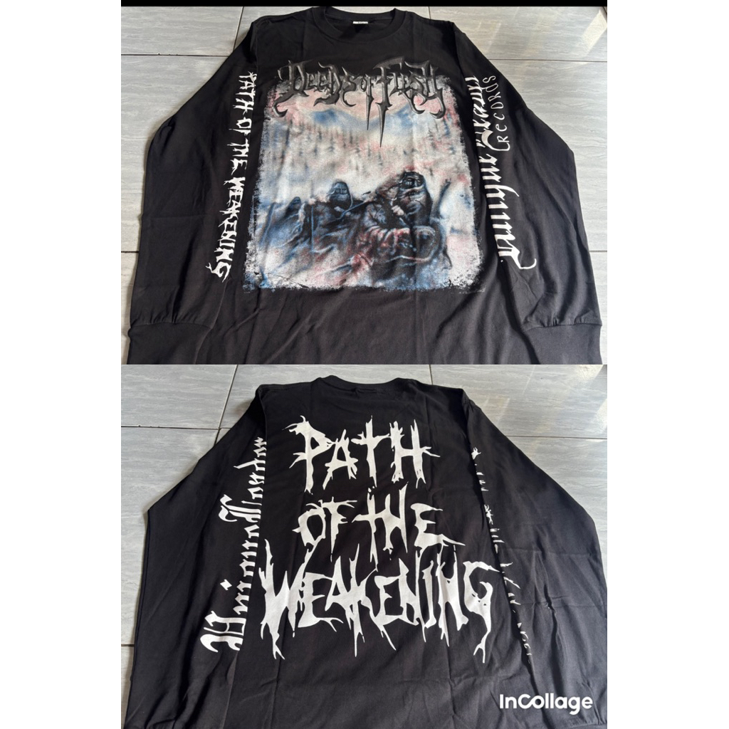 DEEDS OF FLESH path of the weakening - Long sleeve  | kaos musik | kaos band | kaos metal | Long sle
