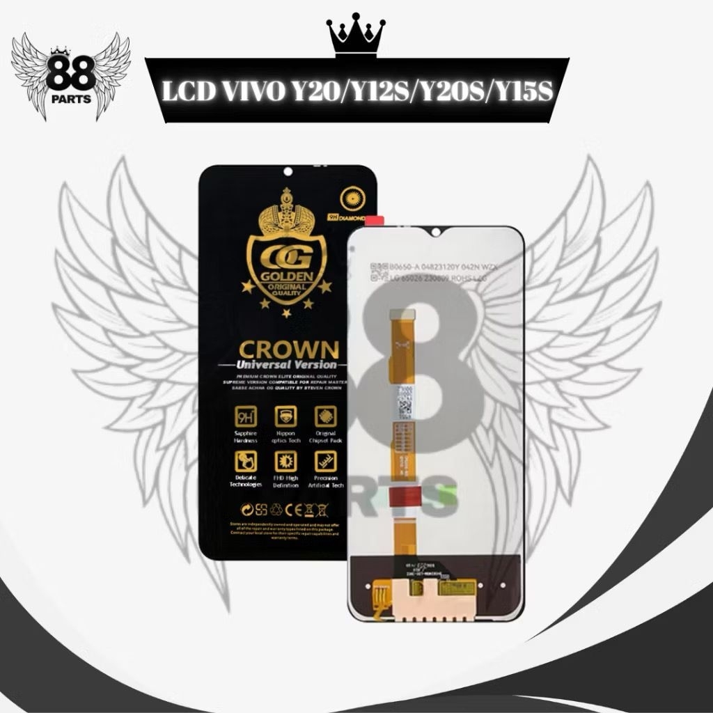 LCD VIVO Y20 V2027 / Y20S V2029 /Y12S V2026 / VIVO Y15S / V2043 TOUCHSCREEN FULL SET / LCD COMPLETE 