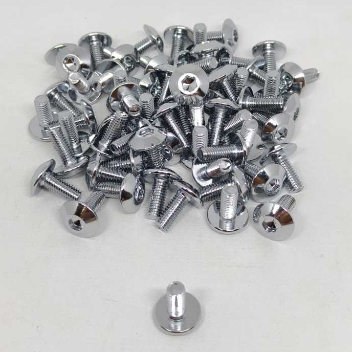 Baut Kunci L | Body R15 R25 CBR150 VIXION | Chrome | M6x16 | [ PAKET 30-100 ]