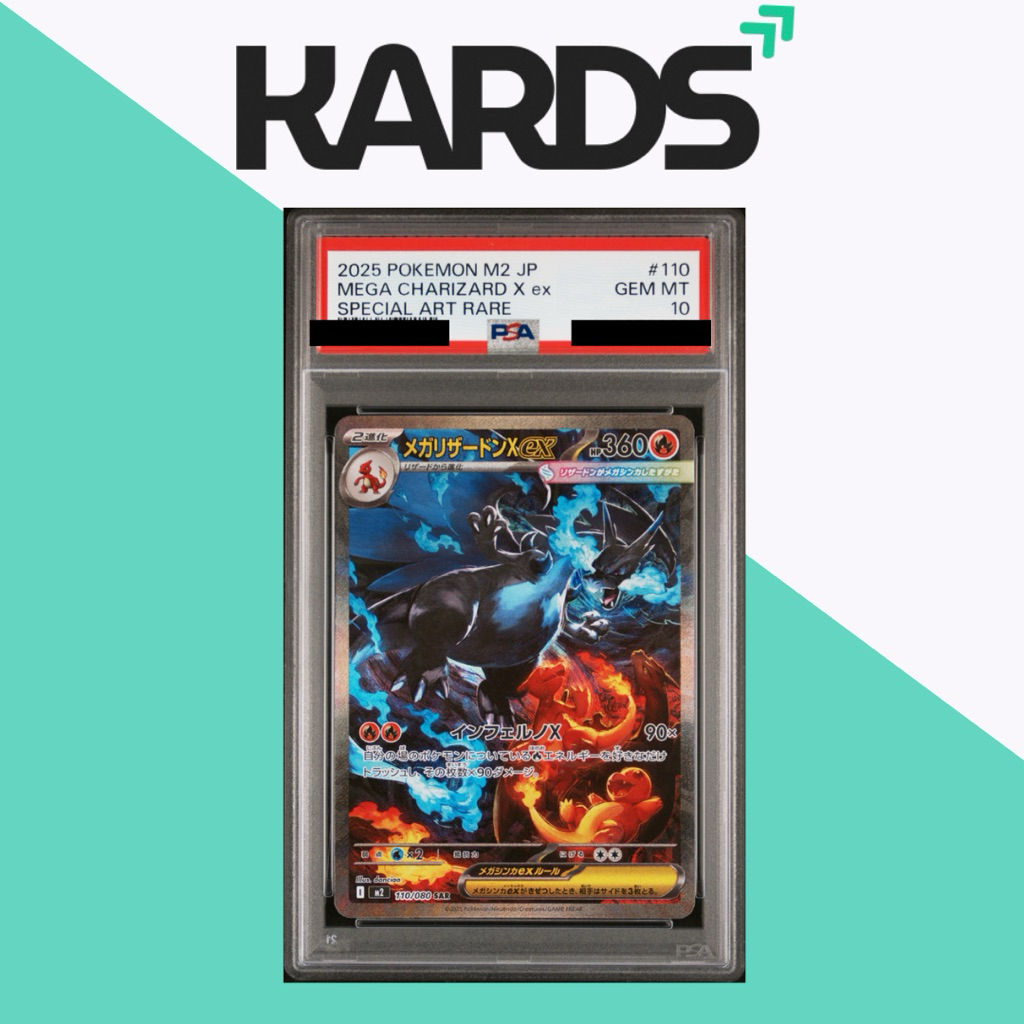 Pokemon TCG PSA 10 Mega Charizard X ex SAR 110/080