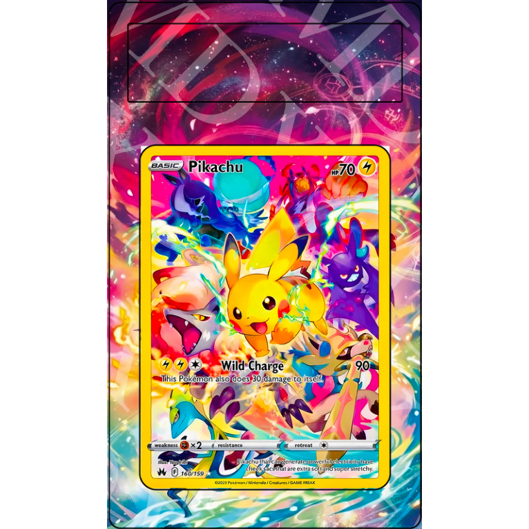 Pikachu #160 Pokemon Crown Zenith (Extended Art)