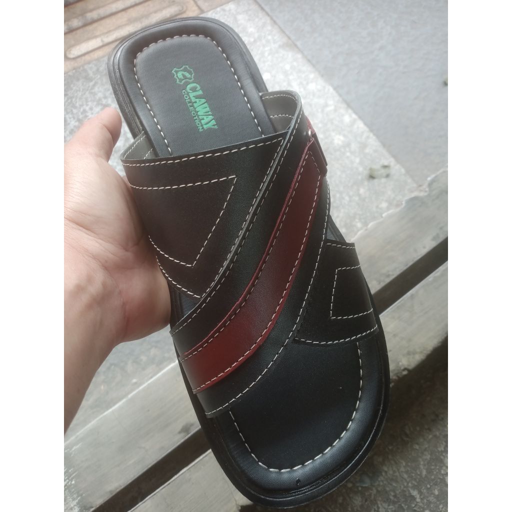 sandal kulit pria ukuran jumbo
