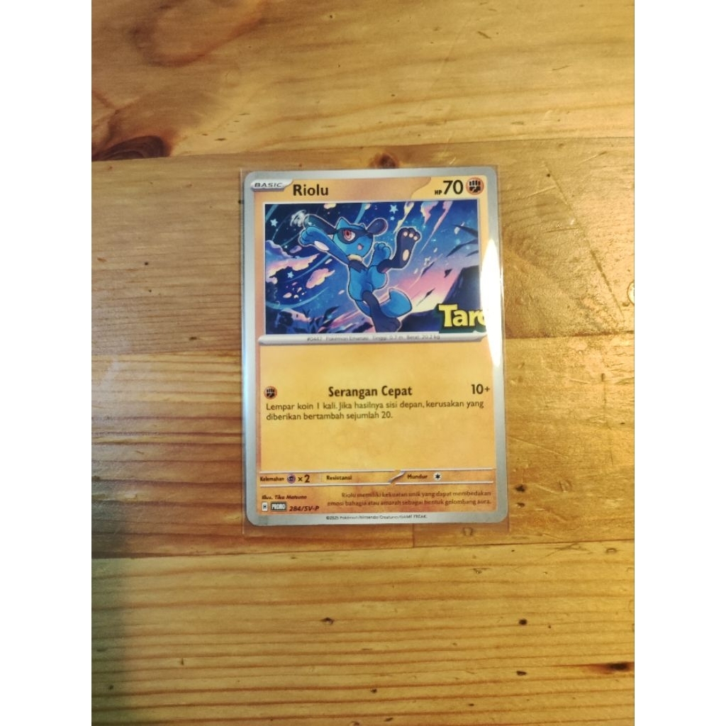 Kartu Pokemon TCG Promo Taro Riolu Limited Edition