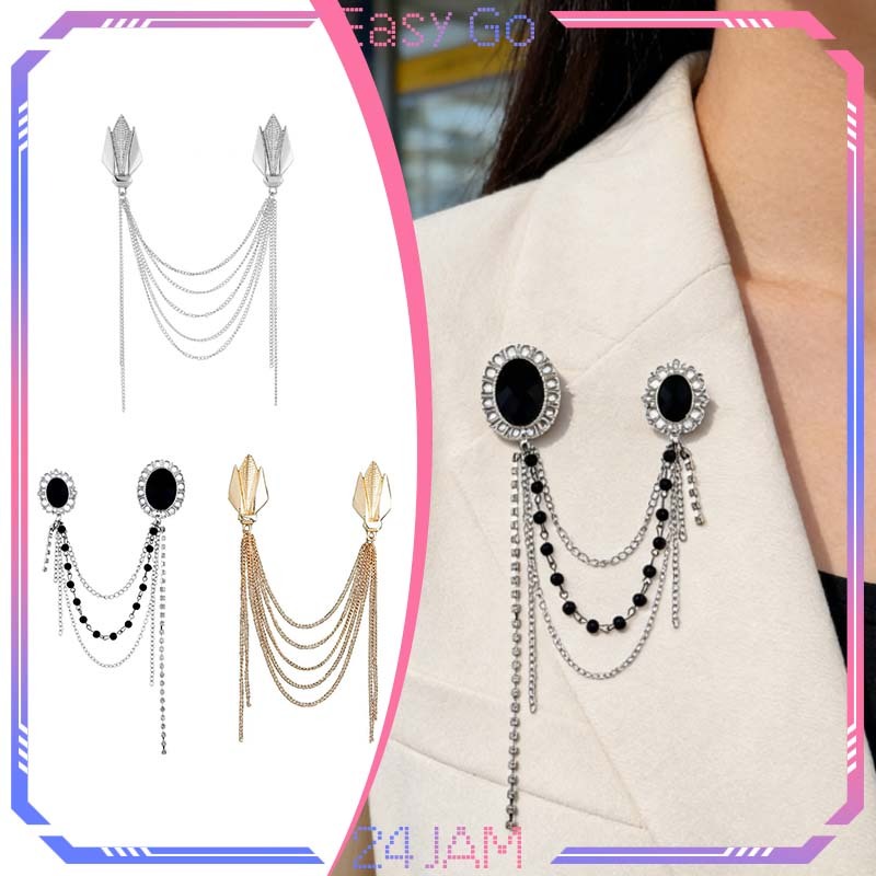 Lapel Pin Bros Jas Bros Kerah Kemeja Pin Blazer Bros Pin Rantai Jas Bros Baju Rantai Bross Rantai