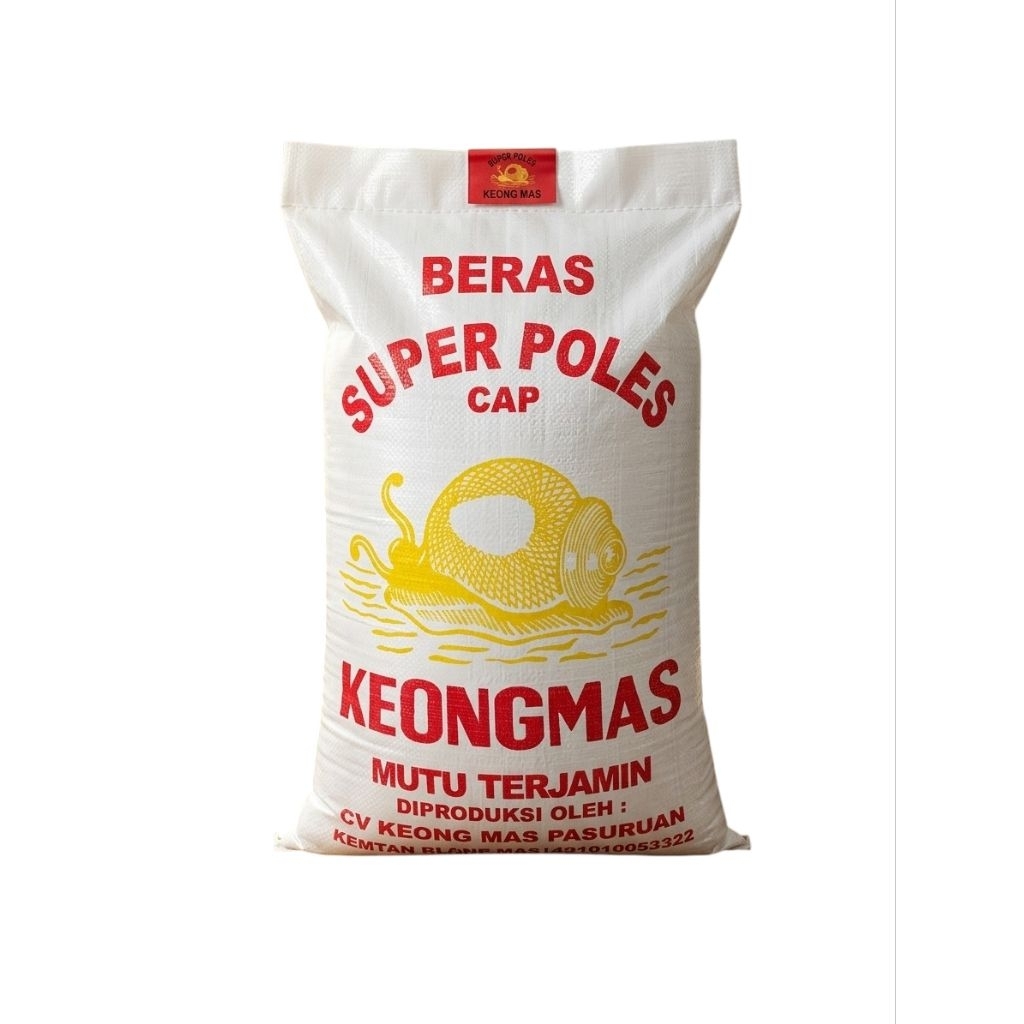 Beras keong mas pulen bersih higienis kemasan 25 Kg