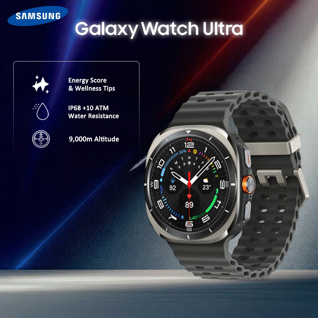 Flash Sale Samsung Galaxy Watch Ultra 47mm Waterproof Bluetooth SmartWatch Jam Tangan Wanita Jam Tan