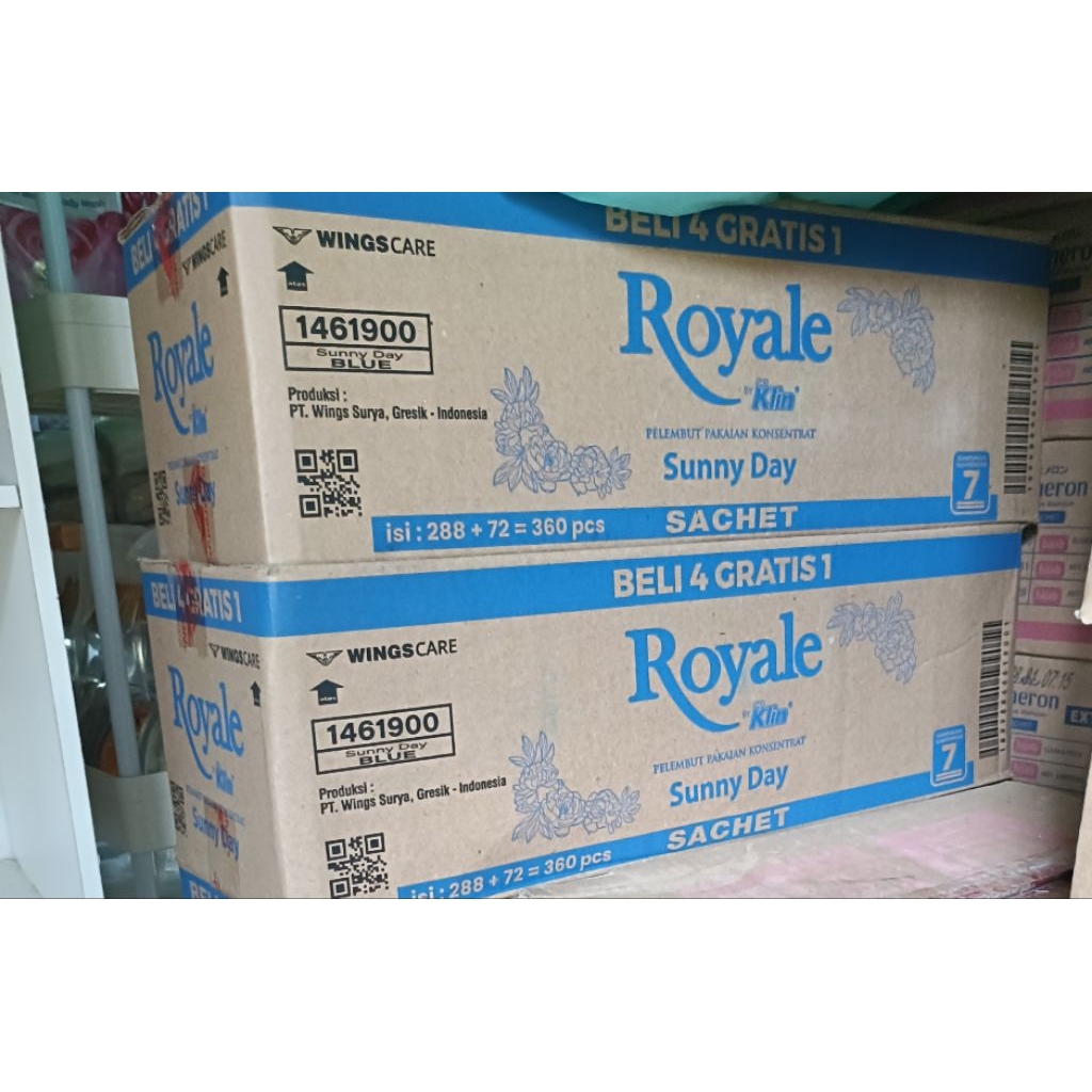 Royale Pewangi 1 Dus  24 Renceng ( 360 Sachet) Serenceng 15 Sachet