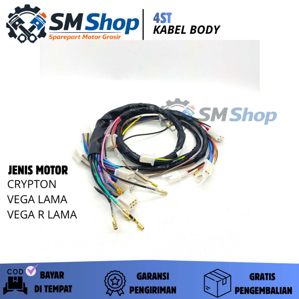 4ST KABEL BODY CRYPTON , VEGA LAMA, VEGA R OLD,/ YAMAHA/ CRIPTON/ BODI MOTOR/ ASSY/ HARNESS WIRE