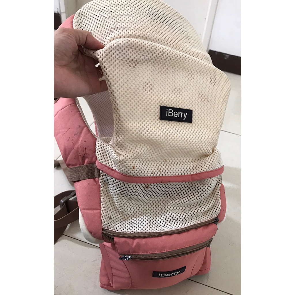 gendongan bayi merek iberry original pink (preloved)