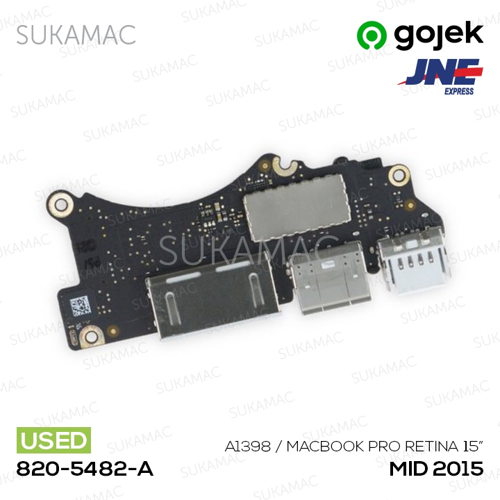 I/O IO Board USB HDMI MacBook Pro 15” Retina A1398 2015