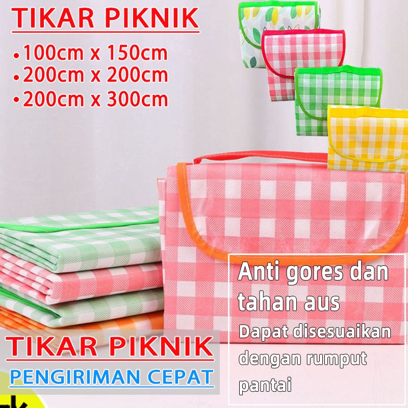 [grandmaster] tikar lipat piknik waterproof 200x200 tikar lipat piknik jumbo 300x200 anti air tikar 