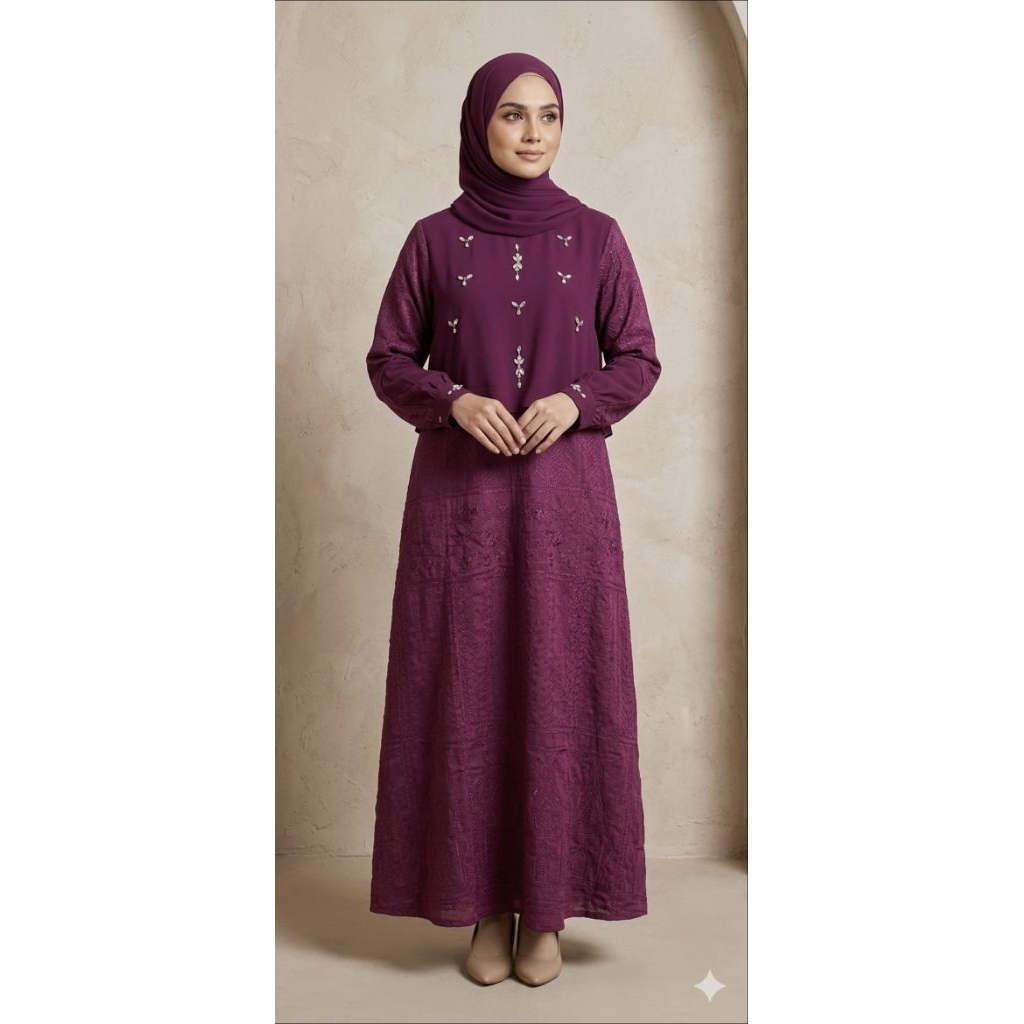 GAMIS TAKANA BY BALIMO KATUN BORDIR MIX PAYET