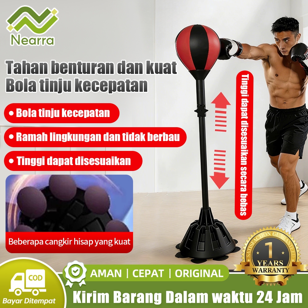 Muay Thai Boxing Taekwondo Punching Sandbag/ lat boxingBola Tinju/Speed Ball Standing Boxing Ball Fi