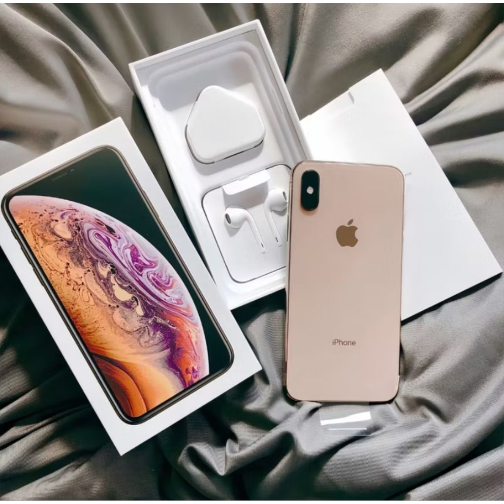 Apple iPhone XS Second GOLD IBOX- Kondisi Mulus, All Sim,  64GB Mulus Pemakaian Pribadi (Tangan Pert
