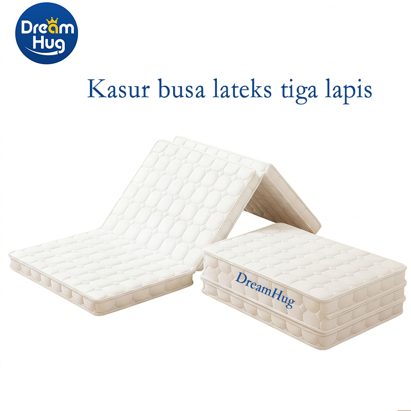 DreamHug Kasur Latex Lipat Tatami Kasur Lantai Tebal Kain Bisa Dilepas Dan Dicuci 180 160 120 90X200