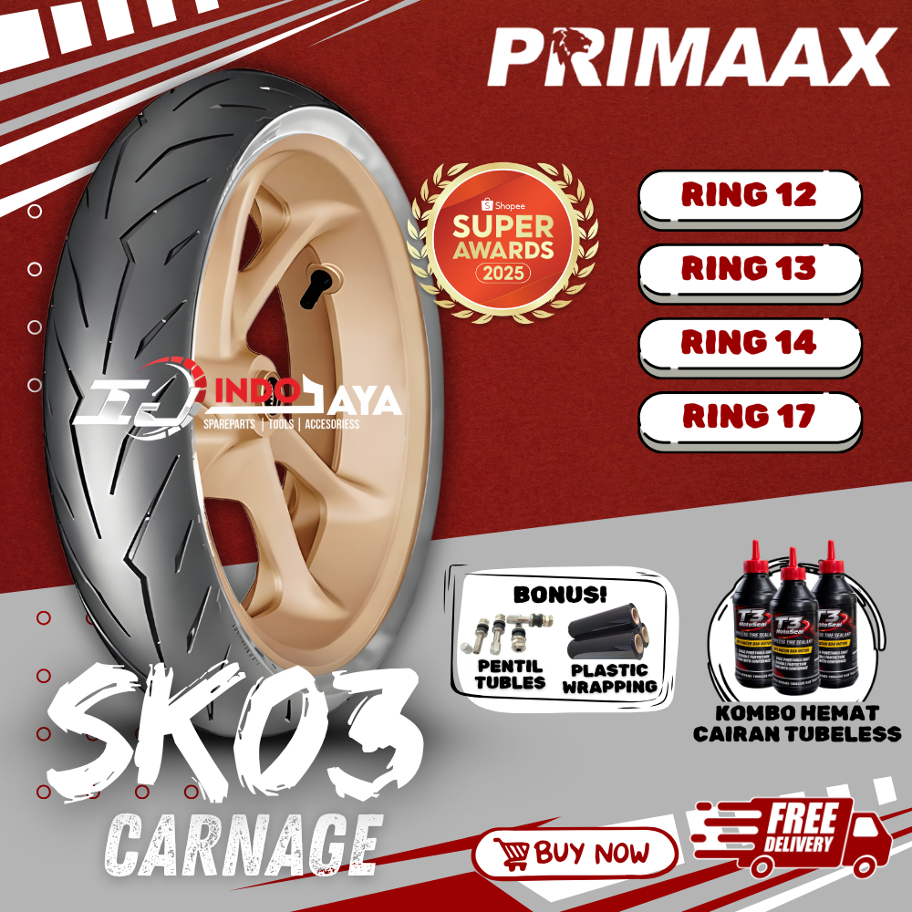 [READY COD] BAN PRIMAAX SK03 ( 70/90 - 80/90 - 90/90 - 100/70 - 100/80 - 100/90 - 110/70 - 110/80 - 