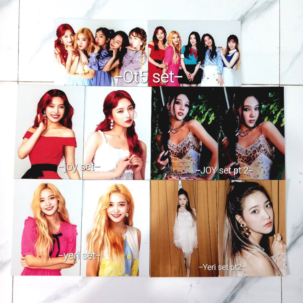 [Rare Item] POSTCARD OFFICIAL RED VELVET REDROOM FIRST CONCERT MERCHANDISE IRENE SEULGI WENDY JOY YE