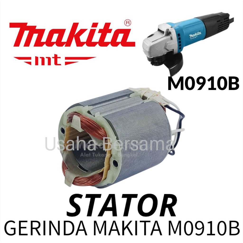 STATOR GERINDA MAKITA M0910B MAKITA MT GERINDA RUMAH ANGKER SESUAI FOTO SEPUL TEMBAGA BANTALAN GERIN