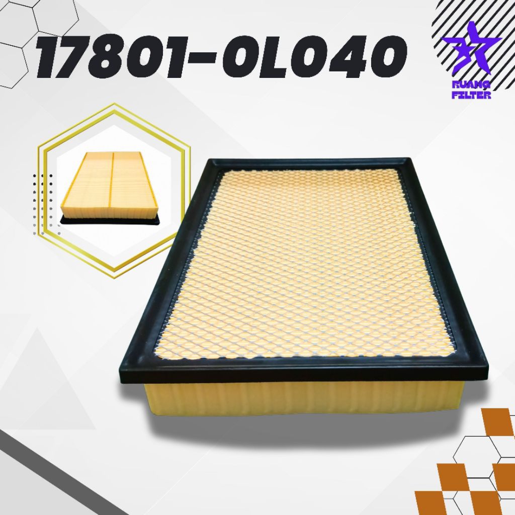 FILTER UDARA_AIR FILTER 17801-0L040_17801-0L050_Toyota Innova Reborn Fortuner Hilux