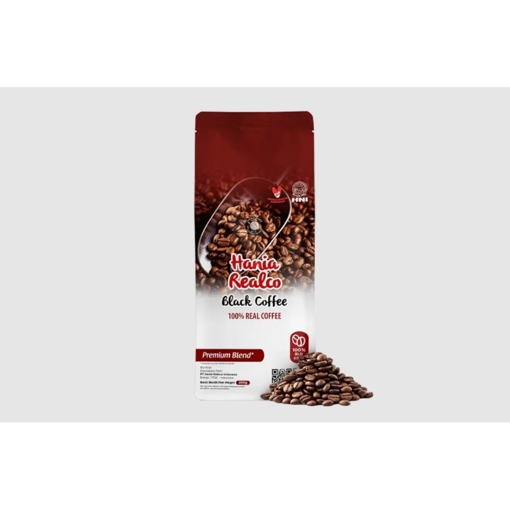 HANIA REALCO BLACK COFFEE PRE BLEND - HNI BIJI KOPI HANIA