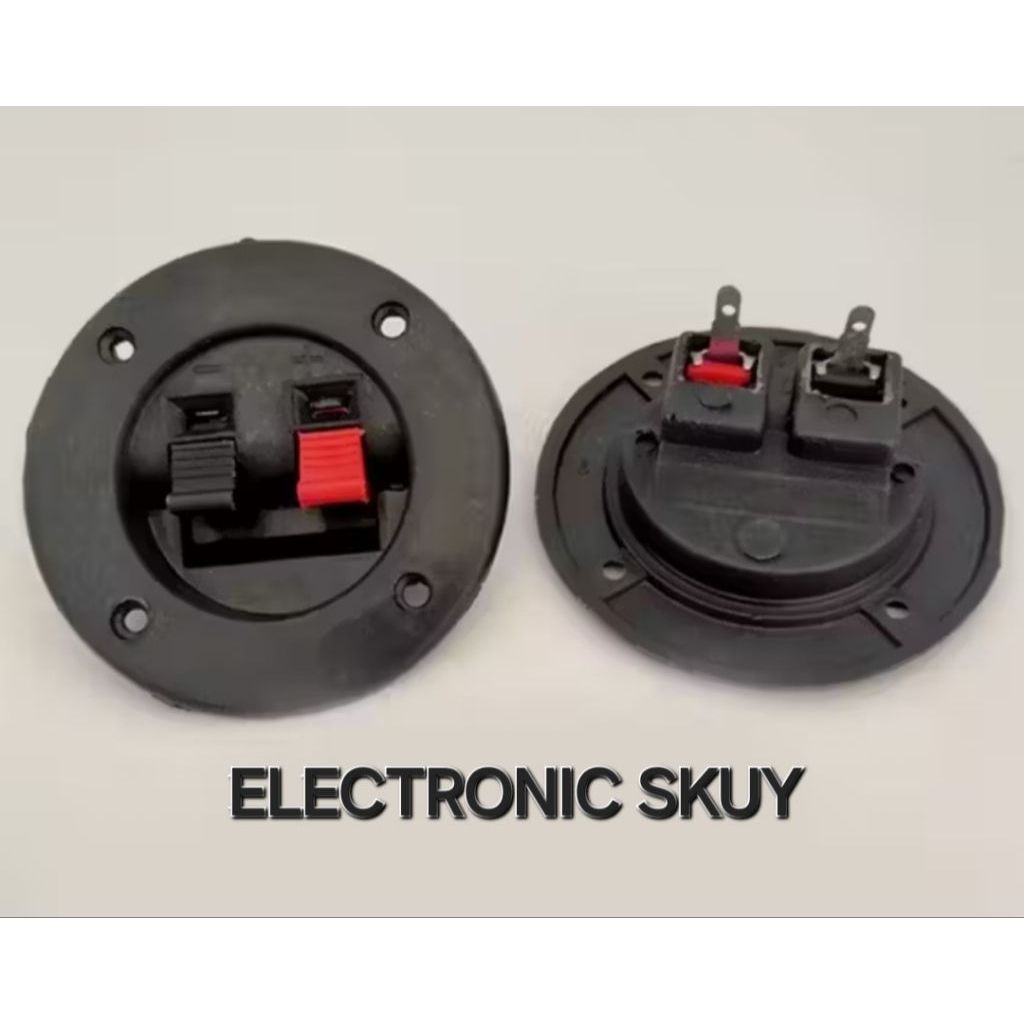 Terminal speaker bulat jepit / Terminal bulat box speaker / terminal