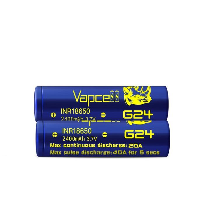 Baterai G24 INR Vapcell 18650 2400 mAh Original