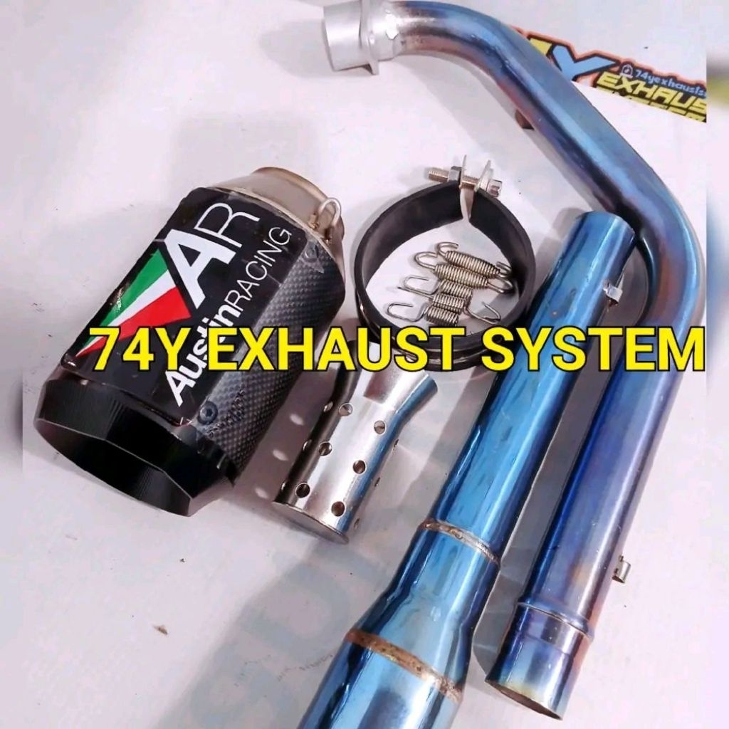 1Cylinder FullSystem PNP Tinggal Pasang Austin Racing carbon viber for motor sport: Ninja mono Byson