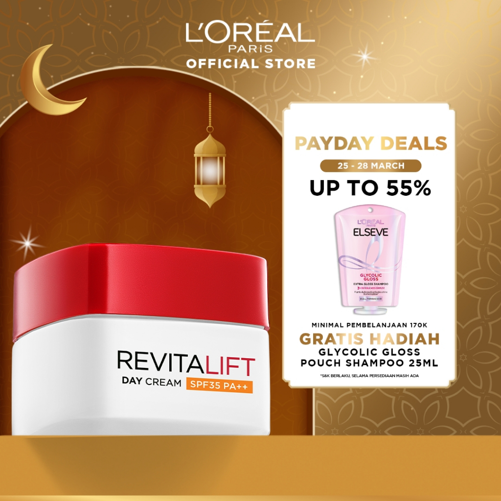 L'Oreal Paris Revitalift Day Cream SPF 35 / PA++ Skin Care - 50ml - (melawan tanda penuaan dini agar