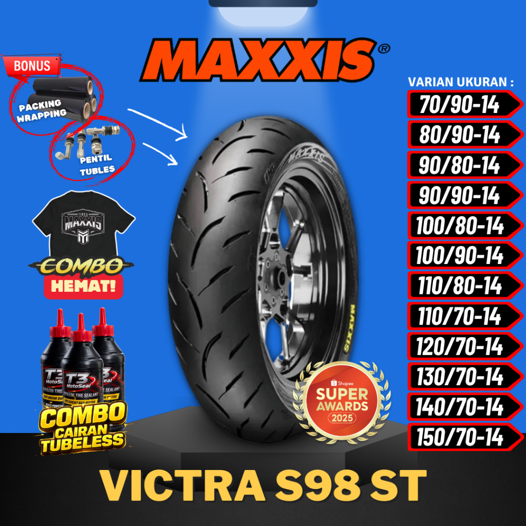 [READY COD] MAXXIS VICTRA / BAN MAXXIS VICTRA  / BAN MOTOR TUBELESS / MAXXIS TUBBLES / BAN LUAR / BA