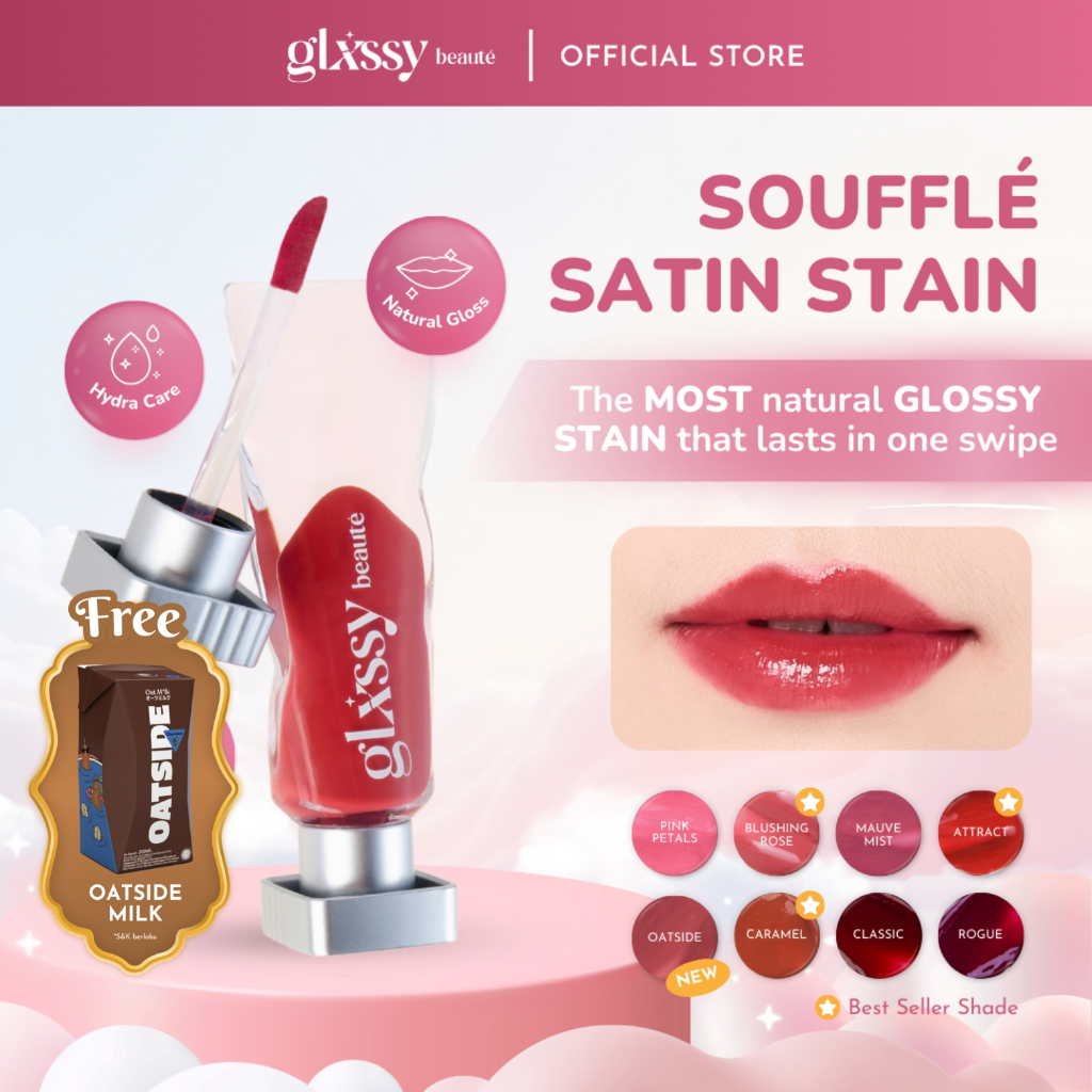 Glxssy Beaute Souffle Satin Stain - Lip Tint