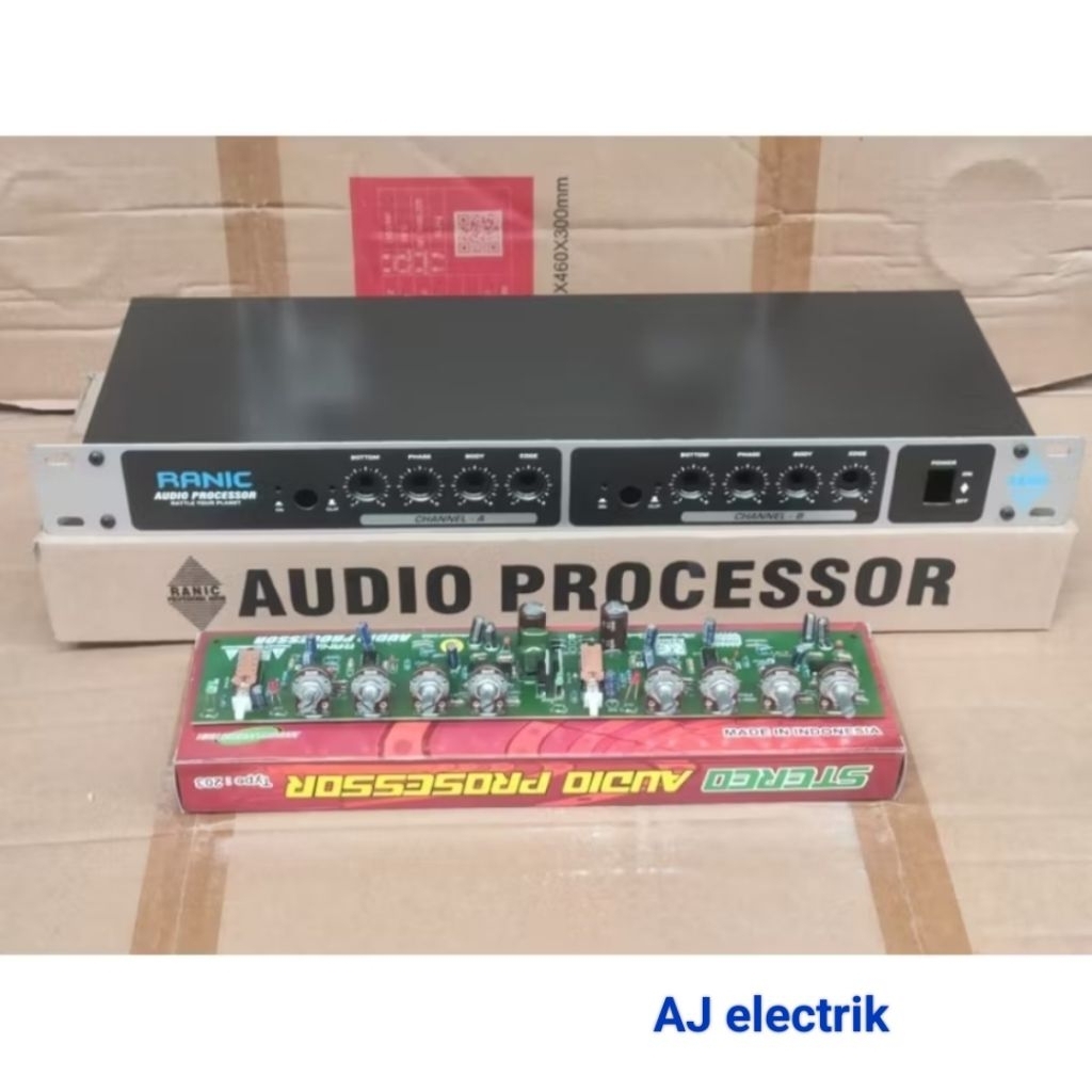 Kit dan Box Audio Processor Stereo dengan Fitur Digital Kontrol Audio Terbaik Amplifier 12v-15v AC C