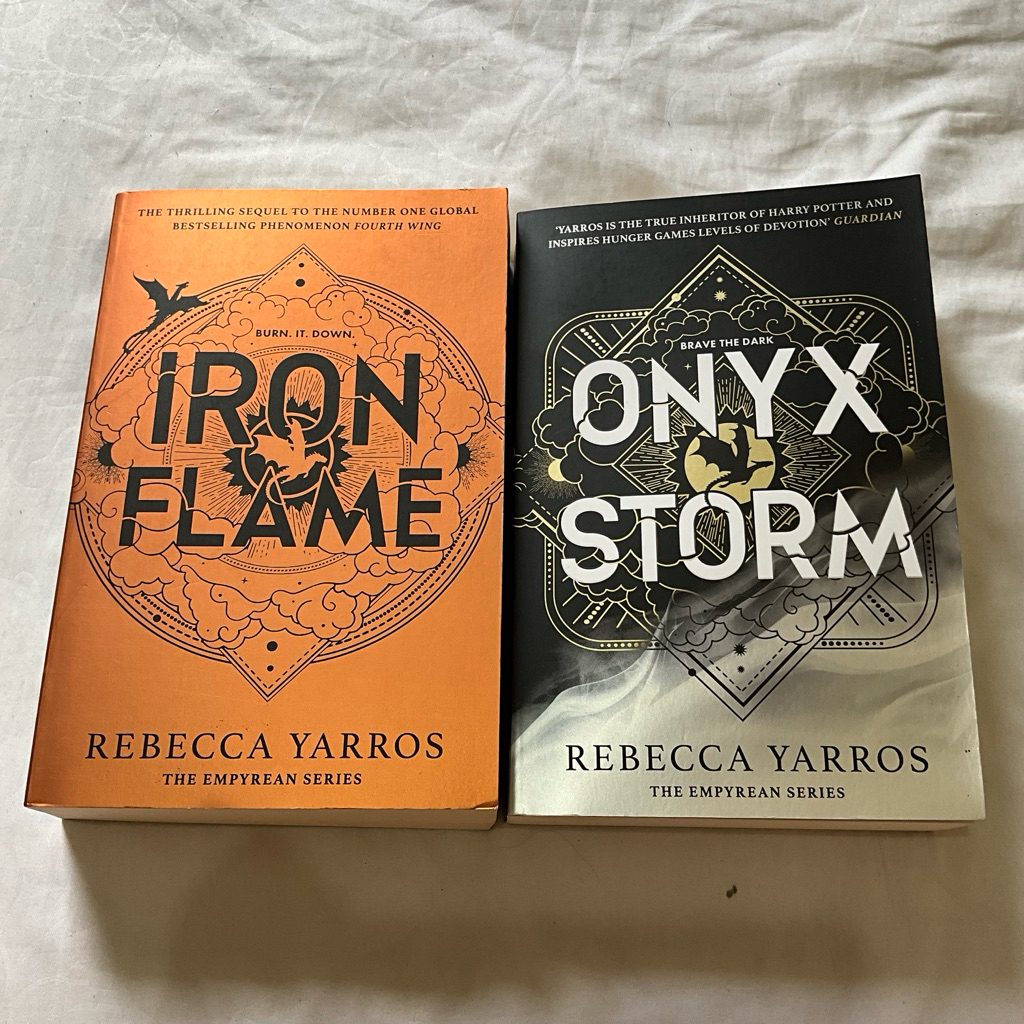 Iron Flame & Onyx Storm, Fourth Wing Trilogy take both only
