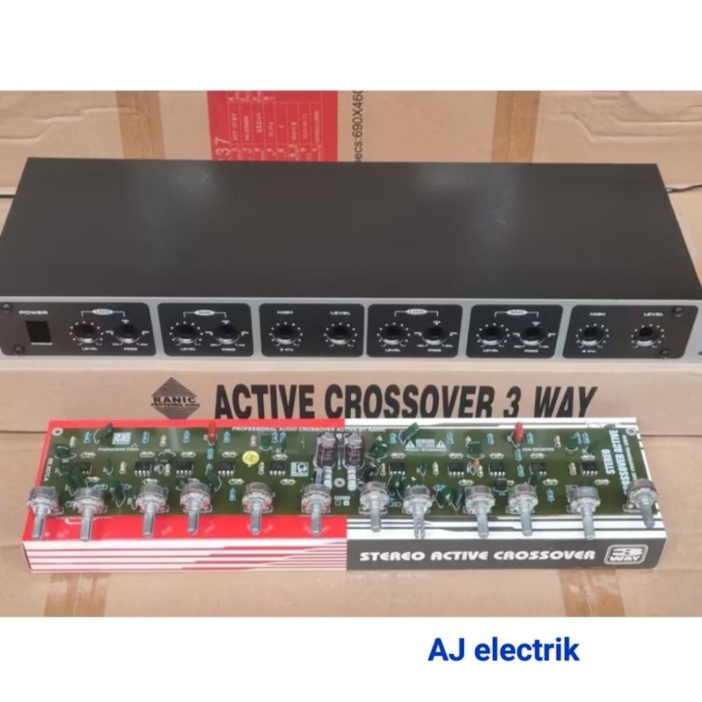 Kit dan Box Aktif Crossover 3 Way Stereo dengan Desain Optimal Dan untuk Suara yang Mengesankan